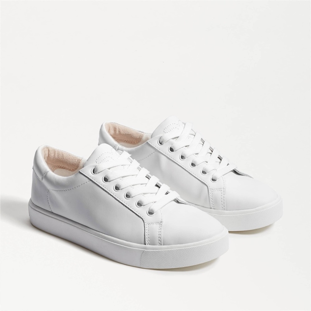 Sam Edelman Ethyl White Leather Sneaker Size 11